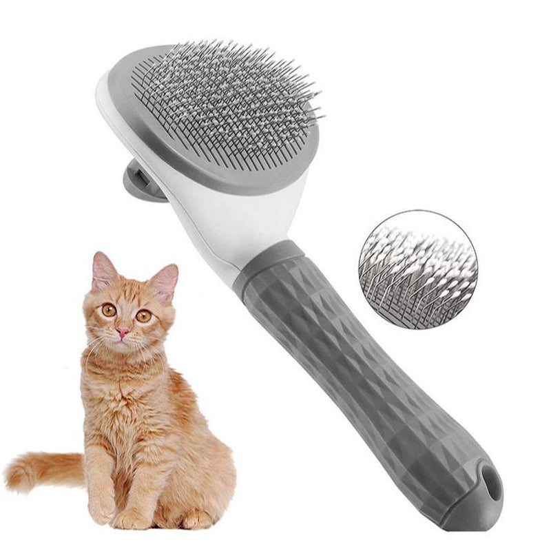 One Button Hair Removal Pet Comb, Slicker Brush for Cats & Dog Brush as seen on TikTok