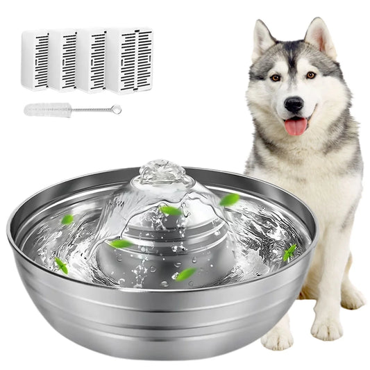 Automatic Water Dispenser , 67Oz/2L with 5 Filters Included for Dogs, Cats, Small Animals