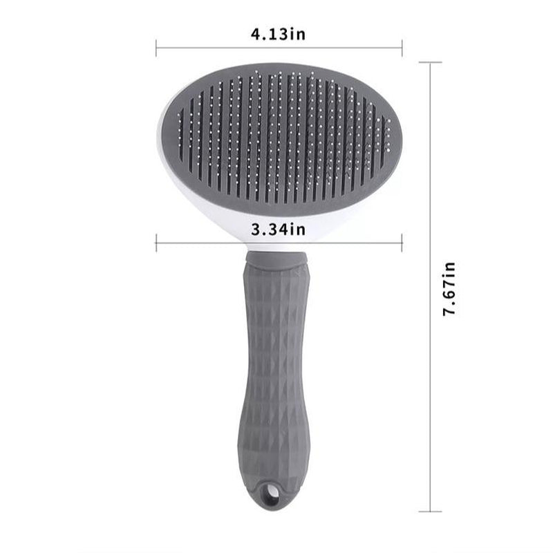 One Button Hair Removal Pet Comb, Slicker Brush for Cats & Dog Brush as seen on TikTok
