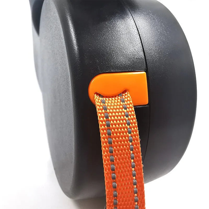 Double Ended Leash with Tangle-Free Swivel, LED Flashlight, and Litter Bag Holder for Small & Large Dog