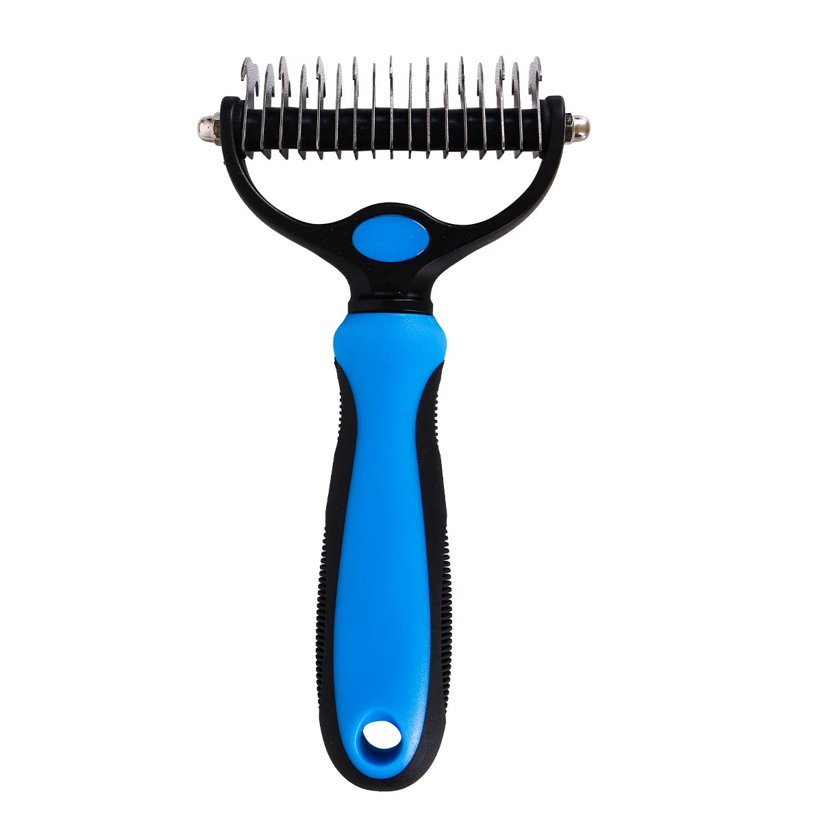 Double Sided Pet Undercoat Rake for Dematting and Deshedding