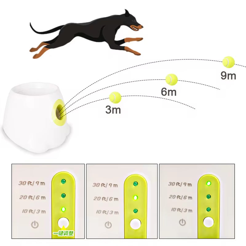 Automatic Tennis Ball Launcher Dog Toy!