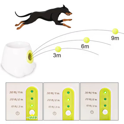 Automatic Tennis Ball Launcher Dog Toy!