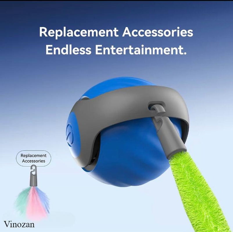 Viral Cat Toy! Cat Smart ball with tail, hours of enjoyment for your pet and you!