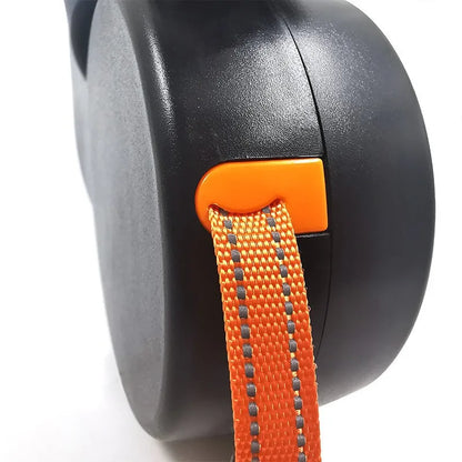 Double Ended Leash with Tangle-Free Swivel, LED Flashlight, and Litter Bag Holder for Small & Large Dog