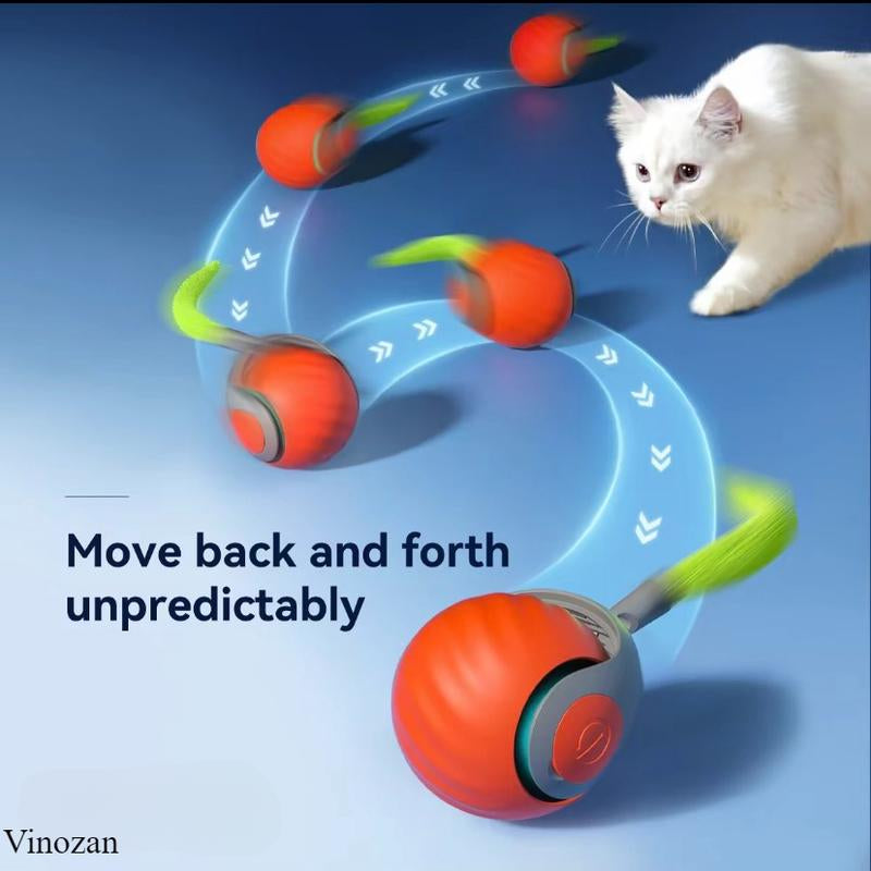 Viral Cat Toy! Cat Smart ball with tail, hours of enjoyment for your pet and you!
